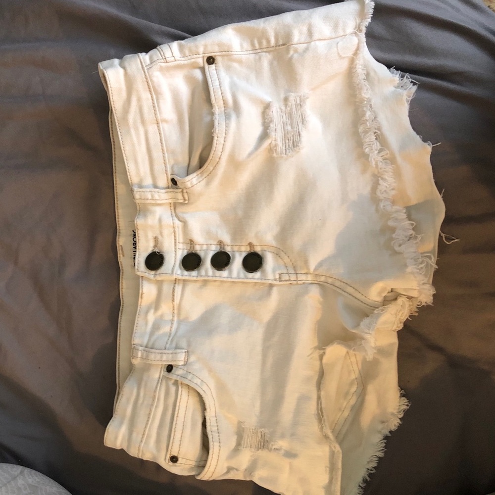 Billabong White Surfer Shorts